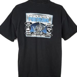 Graduation Pub Crawl T Shirt Vintage 90s 1993 UCSD Pacific Beach Made In USA Men